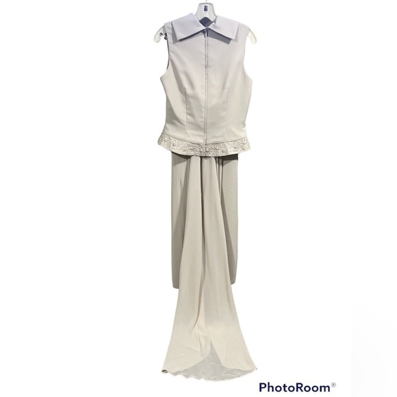 90’s Vintage Mother of Bride Formal 2 piece Gown with detachable train Size 12 - Picture 1 of 16